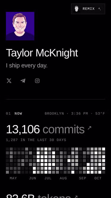 Screenshot of taylor.fyi