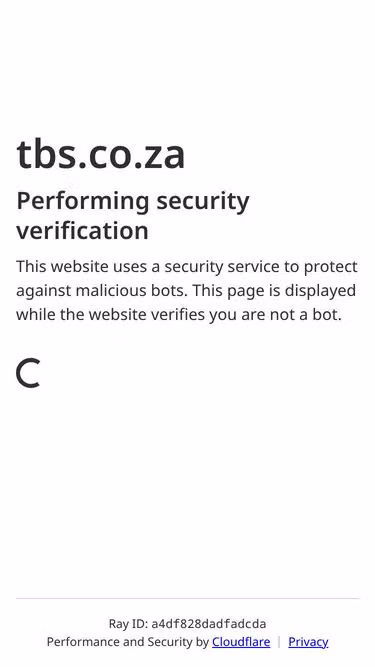 Screenshot of tbs.co.za