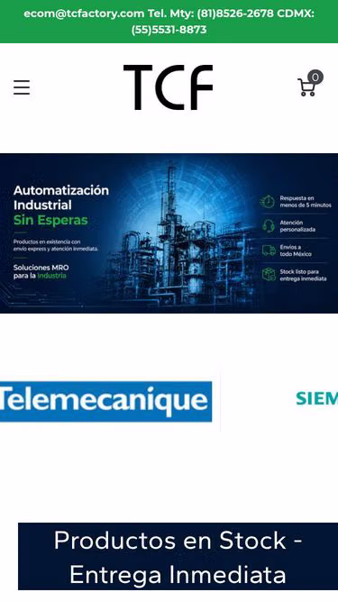 Screenshot of tcf.mx