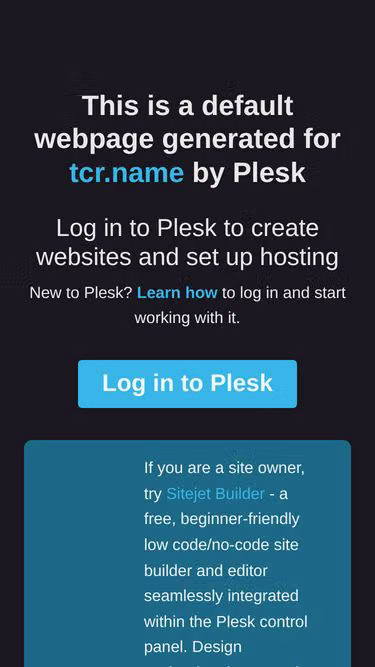Screenshot of tcr.name