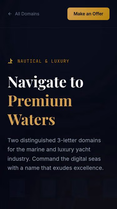 Screenshot of tda.yachts