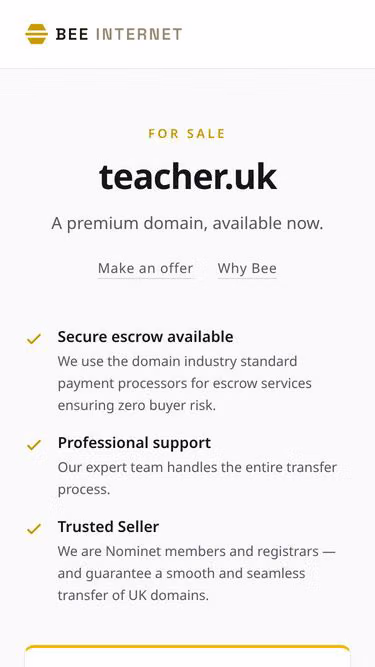 Screenshot of teacher.uk