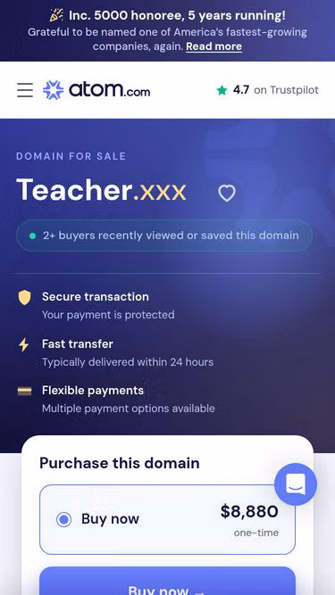 Screenshot of teacher.xxx