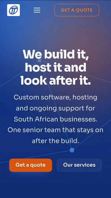 Screenshot of teacup.co.za