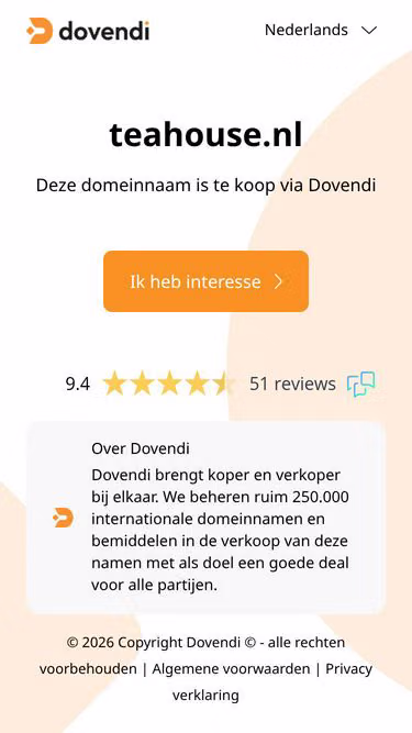Screenshot of teahouse.nl