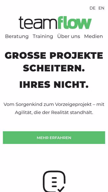Screenshot of teamflow.de