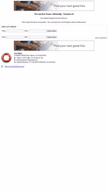 Screenshot of teamone.ch