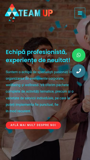 Screenshot of teamup.ro