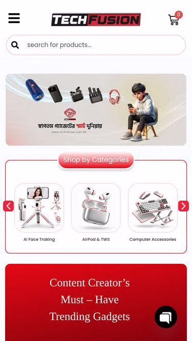 Screenshot of techfusion.com.bd
