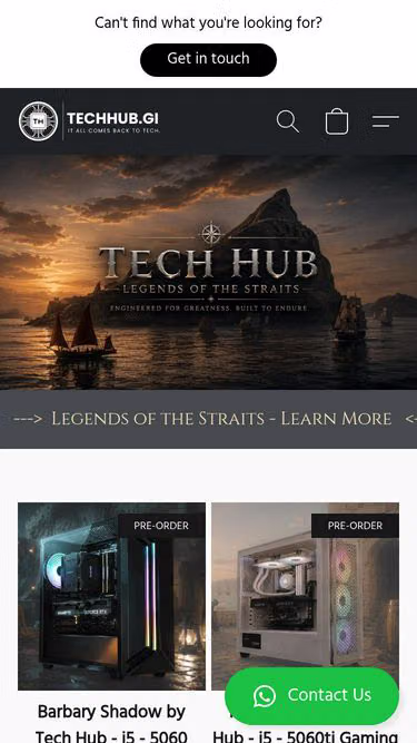 Screenshot of techhub.gi