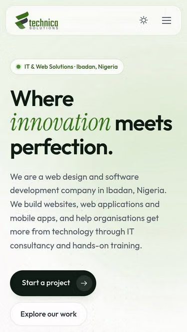 Screenshot of technica.ng