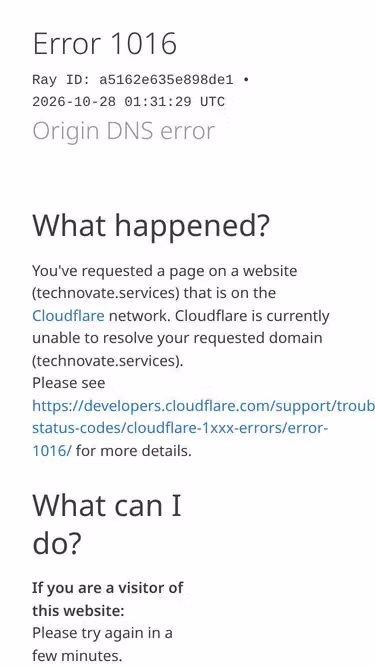 Screenshot of technovate.services