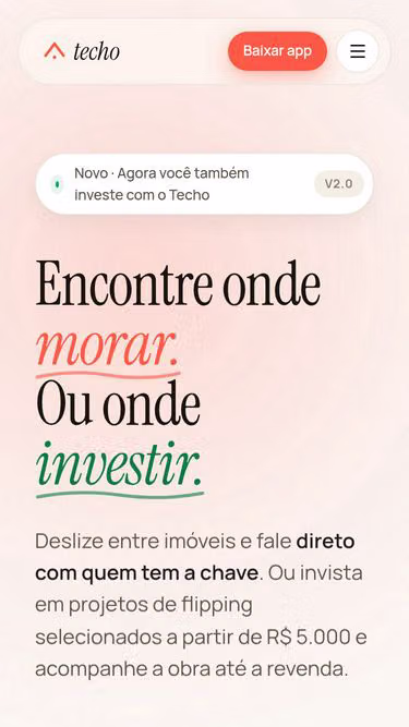 Screenshot of techo.ar