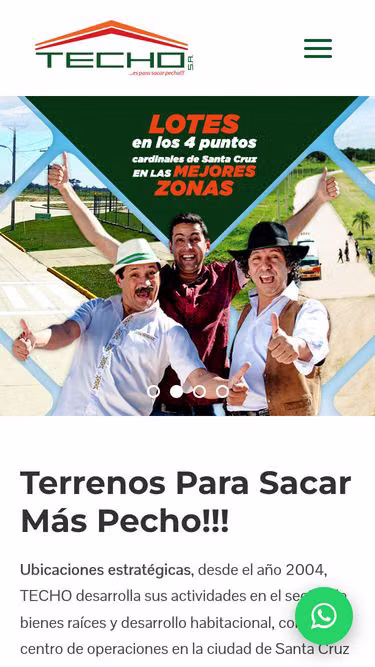 Screenshot of techo.com.bo
