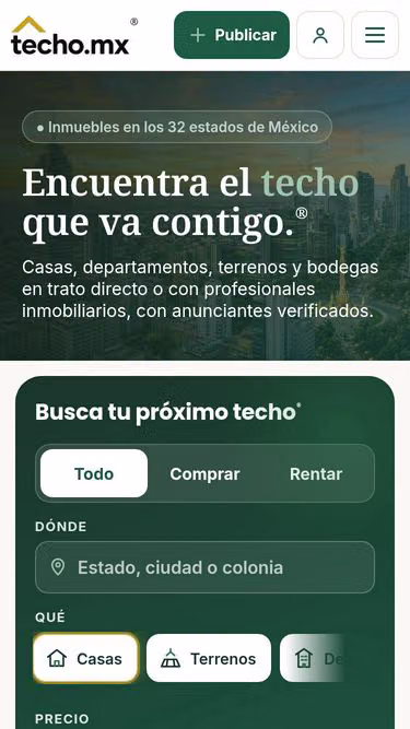 Screenshot of techo.mx