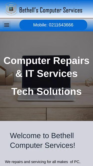 Screenshot of techservices.nz