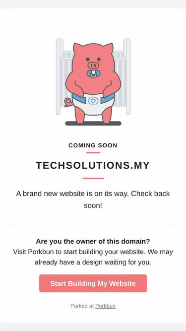 Screenshot of techsolutions.my