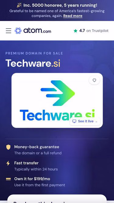 Screenshot of techware.si