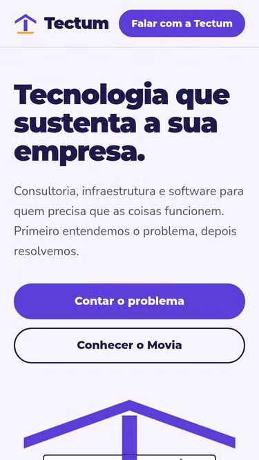 Screenshot of tectum.app.br