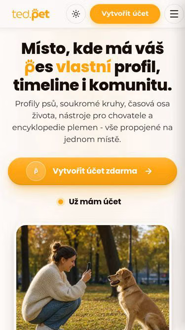 Screenshot of ted.pet