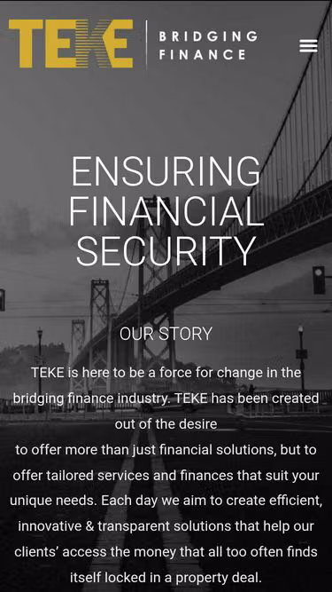 Screenshot of teke.co.za