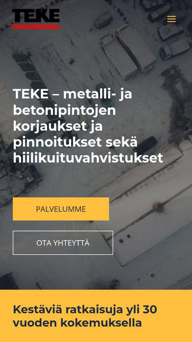 Screenshot of teke.fi