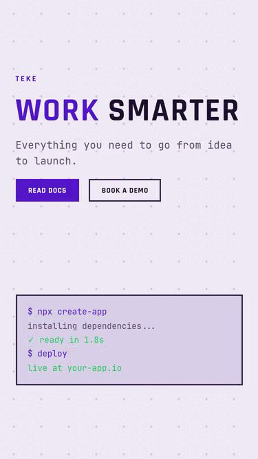 Screenshot of teke.yoga