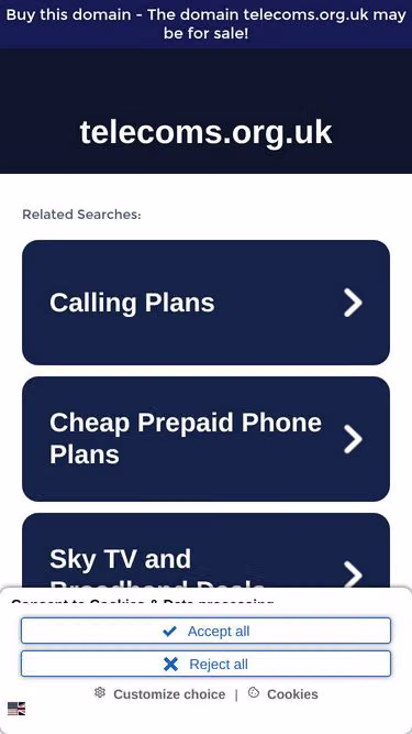 Screenshot of telecoms.org.uk