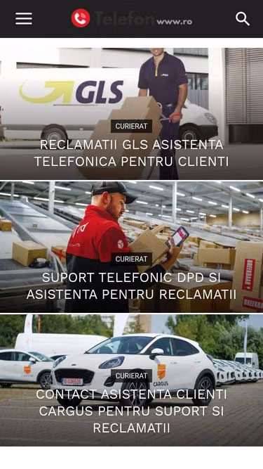 Screenshot of telefon.www.ro