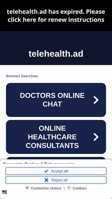 Screenshot of telehealth.ad