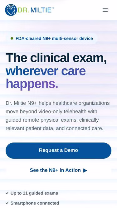 Screenshot of telehealth.systems