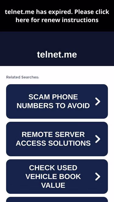 Screenshot of telnet.me