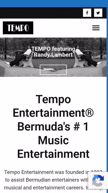 Screenshot of tempo.bm