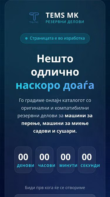 Screenshot of tems.mk