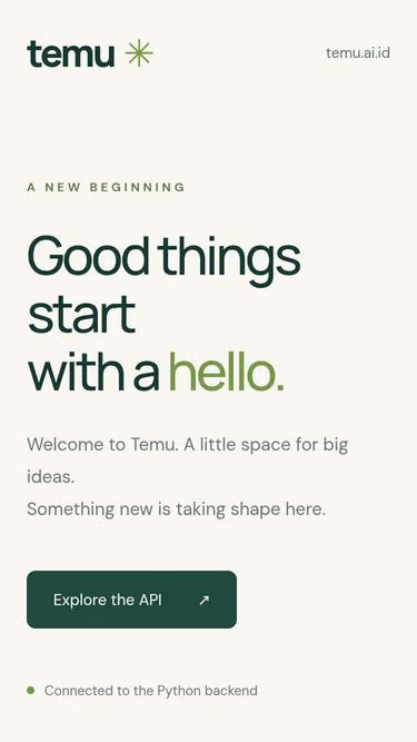 Screenshot of temu.ai.id