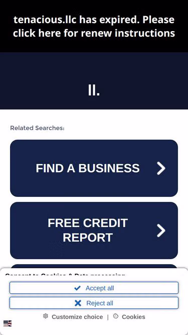 Screenshot of tenacious.llc