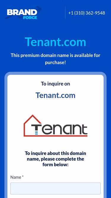 Screenshot of tenant.com
