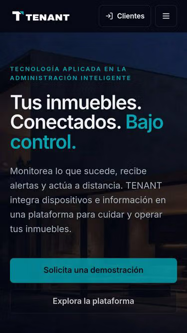 Screenshot of tenant.mx