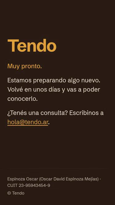 Screenshot of tendo.ar