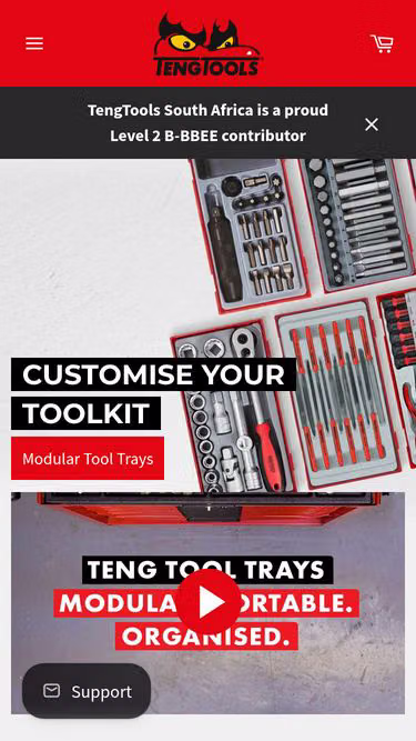 Screenshot of teng.co.za