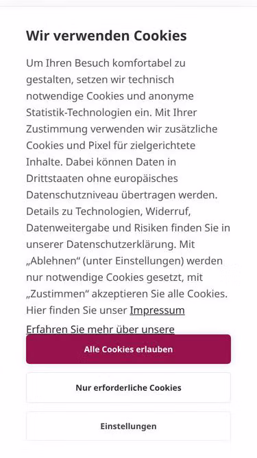 Screenshot of tengo.eu