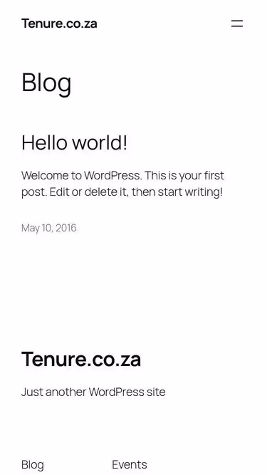 Screenshot of tenure.co.za