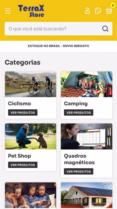 Screenshot of terrax.com.br