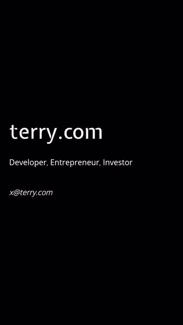 Screenshot of terry.com