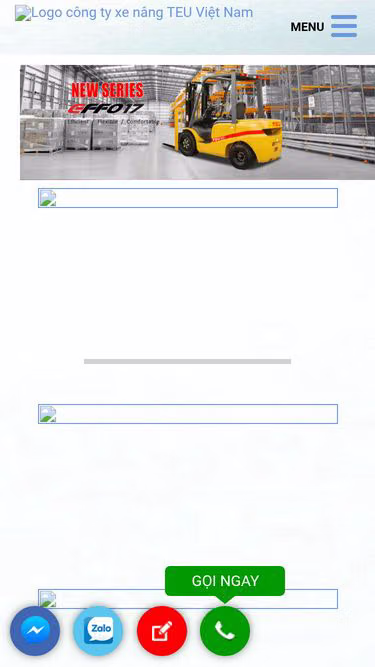 Screenshot of teu.com.vn