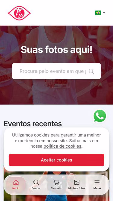 Screenshot of tevi.com.br