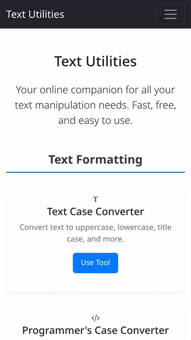 Screenshot of text.li
