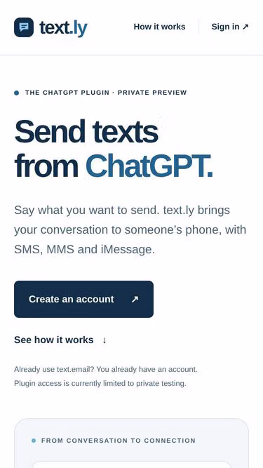 Screenshot of text.ly