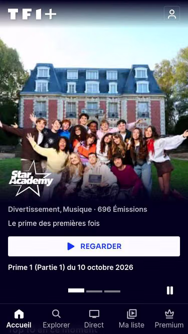 Screenshot of tf1.cm