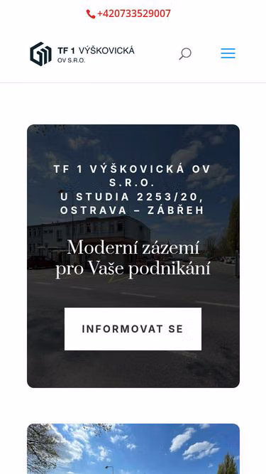 Screenshot of tf1.cz